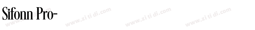 Sifonn Pro字体转换